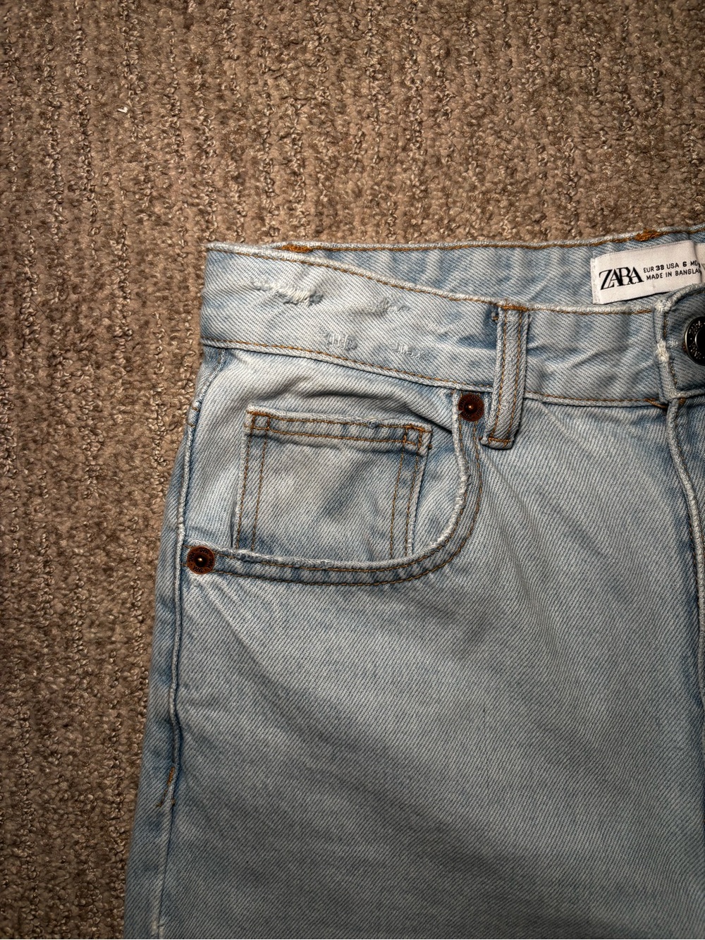 Zara Wide Straight Leg Jean - Picture 3 of 9